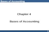 Bases of Accounting Chapter 4 Bases of Accounting 1.