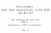 Attitudes and the Spiritual Life-038 10-07-07 The Enneagram and The HAM’s: Religious HAM Strategies - The 9.
