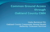 Linda Bartaloni-Till, Oakland County Community Mental Health Authority, Customer Services.