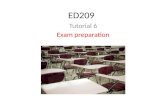 ED209 Tutorial 6 Exam preparation. General comments How is everything going Any general questions or concerns?