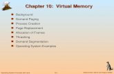 10.1 Silberschatz, Galvin and Gagne ©2003 Operating System Concepts with Java Chapter 10: Virtual Memory Background Demand Paging Process Creation Page.