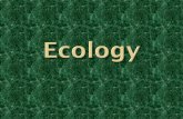 Ecology is the study of how living things interact with each other and with their environment.  The Biosphere is the part of the earth’s land, air.