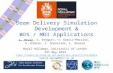 Beam Delivery Simulation Development & BDS / MDI Applications L. Nevay, S. Boogert, H. Garcia-Morales, S. Gibson, J. Snuverink, L. Deacon Royal Holloway,