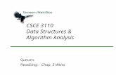 CSCE 3110 Data Structures & Algorithm Analysis Queues Reading: Chap. 3 Weiss.