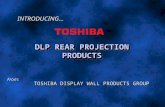 INTRODUCING… DLP REAR PROJECTION PRODUCTS From: TOSHIBA DISPLAY WALL PRODUCTS GROUP.