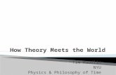 Tim Maudlin NYU Physics & Philosophy of Time.  Physics is supposed to be an empirical theory, i.e. a theory that can be tested against empirical data.