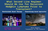 What Second Line Regimen Should We Use for Recurrent Hodgkin Lymphoma Prior to Transplant? Brentuximab Based TherapyChemotherapy-based Approaches Catherine.