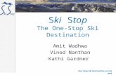 One Stop Ski Destination on the web Ski Stop The One-Stop Ski Destination Amit Wadhwa Vinod Nanthan Kathi Gardner.