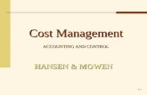 21-1 HANSEN & MOWEN Cost Management ACCOUNTING AND CONTROL.