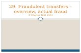 29: Fraudulent transfers – overview, actual fraud © Charles Tabb 2010.