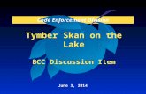 Tymber Skan on the Lake BCC Discussion Item June 3, 2014 Code Enforcement Division.