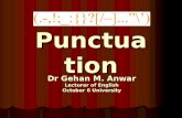 Punctuation Dr Gehan M. Anwar Lecturer of English October 6 University.