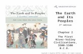The Earth and Its Peoples 3 rd edition Chapter 2 The First River- Valley Civilizations, 3500-1500 B.C.E. Cover Slide Copyright © Houghton Mifflin Company.