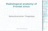 Drtbalu's otolaryngology online1 Radiological anatomy of Frontal sinus Balasubramanian Thiagarajan.
