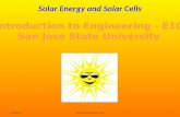 Solar Energy and Solar Cells Ken YoussefiIntroduction to Engineering – E10 1.