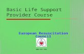Basic Life Support Provider Course European Resuscitation Council .