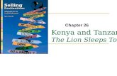 Kenya and Tanzania The Lion Sleeps Tonight Chapter 26.