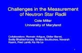 Challenges in the Measurement of Neutron Star Radii Cole Miller University of Maryland 1 Collaborators: Romain Artigue, Didier Barret, Sudip Bhattacharyya,