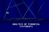 ANALYSIS OF FINANCIAL STATEMENTS. Analyzing Financial Statements We will be considering asset valuation. Financial asset values are a function of two.