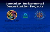 Community Environmental Demonstration Projects RurAL CAP RurAL CAP and ANTHC have partnered to provide Community Environmental Demonstration Grants for.