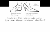 Look at the above picture. How are these customs similar?