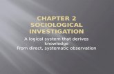 A logical system that derives knowledge From direct, systematic observation.