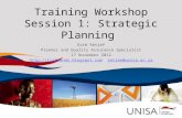Training Workshop Session 1: Strategic Planning Esté Retief Planner and Quality Assurance Specialist 17 November 2012 ://listrends.blogspot.com.
