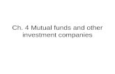 Ch. 4 Mutual funds and other investment companies.