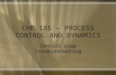 CHE 185 – PROCESS CONTROL AND DYNAMICS Control Loop Troubleshooting.