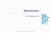 1 Electronics AC Waveforms Copyright © Texas Education Agency, 2014. All rights reserved.