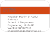 Khadijah Hanim bt Abdul Rahman School of Bioprocess Engineering, UniMAP Week 6:20/10/2011 khadijahhanim@unimap.edu.my ALKYNES Sem 1: 2011/2012.