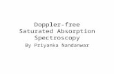 Doppler-free Saturated Absorption Spectroscopy By Priyanka Nandanwar.
