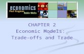 CHAPTER 2 Economic Models: Trade-offs and Trade. 2 What you will learn in this chapter: Why models?  Simplified representations of reality play a crucial.