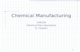 1 Chemical Manufacturing CM4120 Chemical Plant Operations D. Caspary.