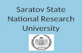 Saratov State National Research University. SSU History Saratov State University was founded in 1909 by the decree of the Emperor Nicolay II. Today SSU.