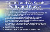 Tahara and As Salah Purity and Prayer Gratitude to the great blessings that Allah has bestowed upon His servants Gratitude to the great blessings that.