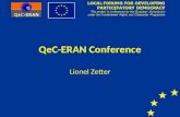 QeC-ERAN Conference Lionel Zetter. Trainer – Professional Qualifications Lionel Zetter’s professional qualifications include: Former Chairman of Government.