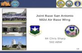 Pwc V6 Mr Chris Sharp 502 ABW Joint Base San Antonio 502d Air Base Wing.