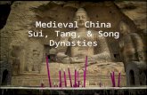 Medieval China Sui, Tang, & Song Dynasties. Looking Back & Looking Forward Shang, Zhou, Qin, Han (Ancient-Classical China) With the fall of the Han Dynasty.
