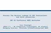 Reasons for Revenue Leakage in CNP Transactions and their prevention DRF EU Conference 2005 Amsterdam Sven Slazenger BDOA e.V. – AK Integration Technologies,
