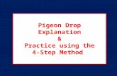 Pigeon Drop Explanation & Practice using the 4-Step Method.