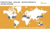 PROTETING SOLAR INVESTMENTS WORLDWIDE Protecting solar investments worldwide Solaris Energy offers the ultimate solution!