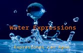 Water Expressions Expresiones con Agua. Fish out of water Pez afuera del agua He felt like a fish out of water.
