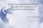 How Data Brokers Should Handle the privacy of Personal Information Luai E Hasnawi.