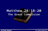 Www.thebereanapproach.com The Berean Approach Matthew 28:18-20 The Great Commission.