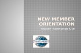 Kowloon Toastmasters Club.  Anatomy of a Club (3 mins, Helen Pang)  Toastmasters International Educational System (10 mins, Molly Yip)  New Age of.
