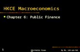 CH6-Public FinanceBy Mr. LAU san-fat 1 HKCE Macroeconomics Chapter 6: Public Finance.