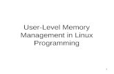 1 User-Level Memory Management in Linux Programming.