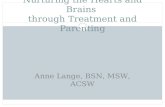Nurturing the Hearts and Brains through Treatment and Parenting Anne Lange, BSN, MSW, ACSW.