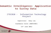 1 Semantic Intelligence: Application to Survey Data.